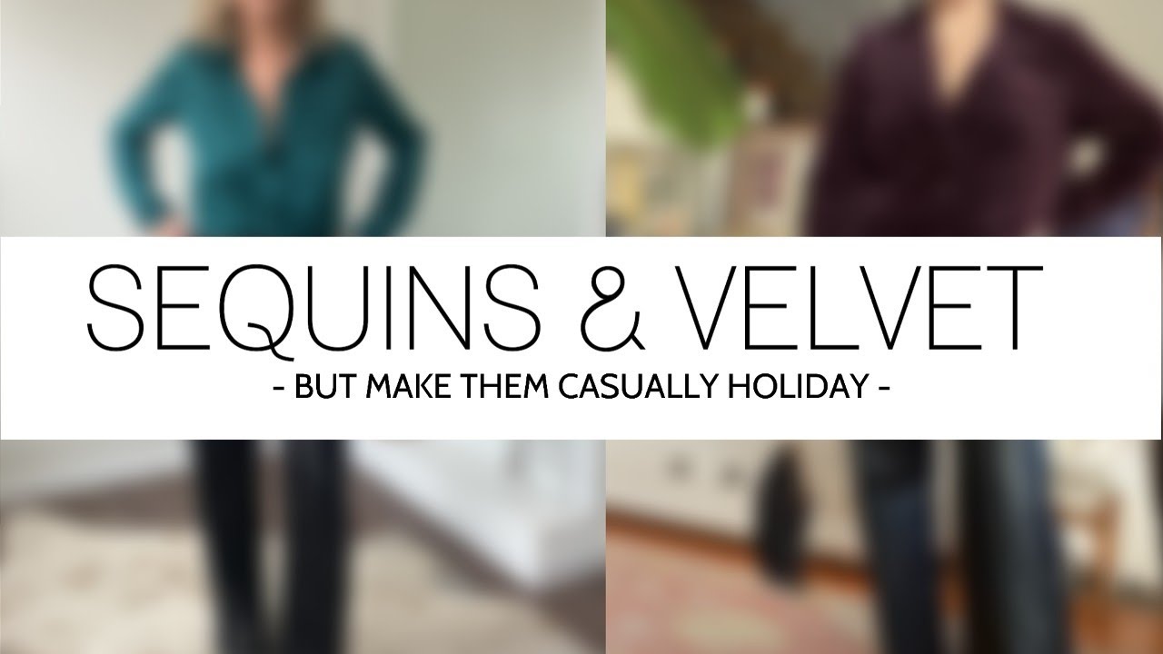 Glam Up Informal Vacation Outfits W/ Sequins + Velvet